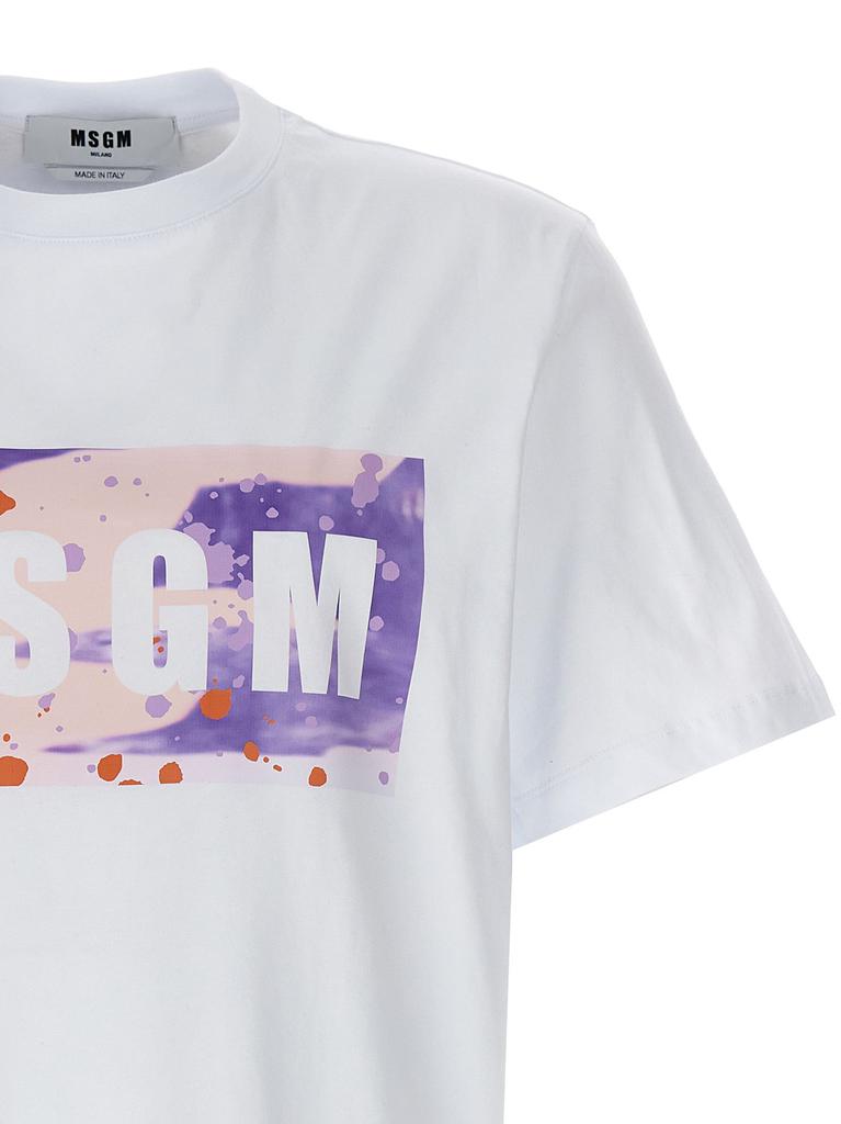 MSGM MSGM Logo Printed Crewneck T-Shirt - T-Shirts - BeyondStyle