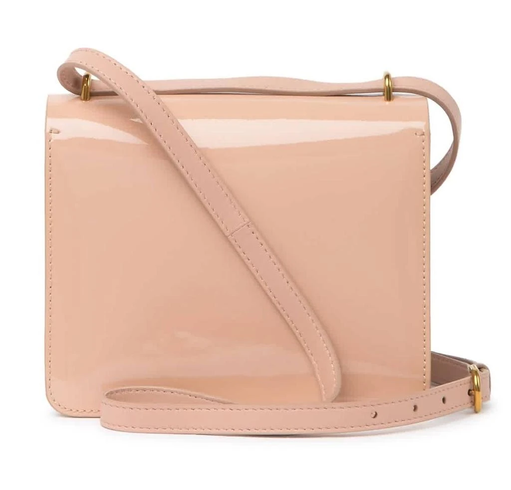 商品Burberry|Burberry Pale Fawn Pink Small Patent Leather D-ring Bag,价格¥3538,第2张图片详细描述
