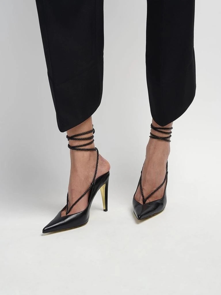 商品Bottega Veneta|100mm Spritz Leather Pumps,价格¥11162,第1张图片详细描述