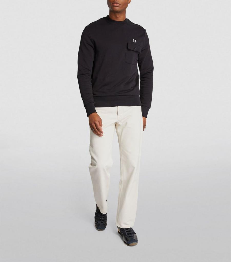 商品Fred Perry|Cotton Chest-Pocket Sweatshirt,价格¥1108,第4张图片详细描述