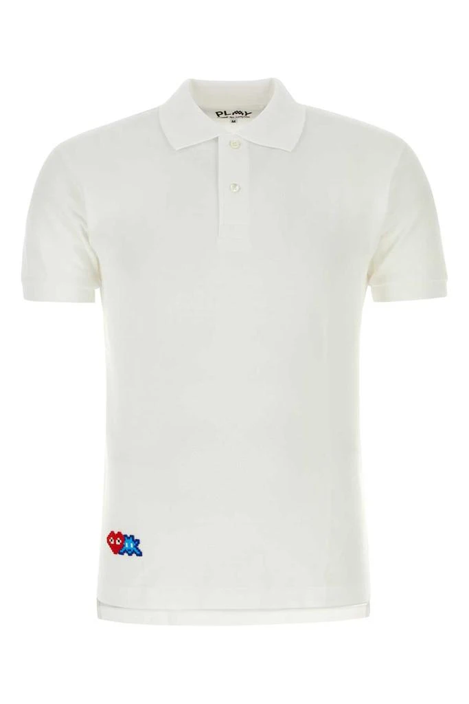 商品Comme des Garcons|WHITE PIQUET POLO SHIRT,价格¥1226,第1张图片