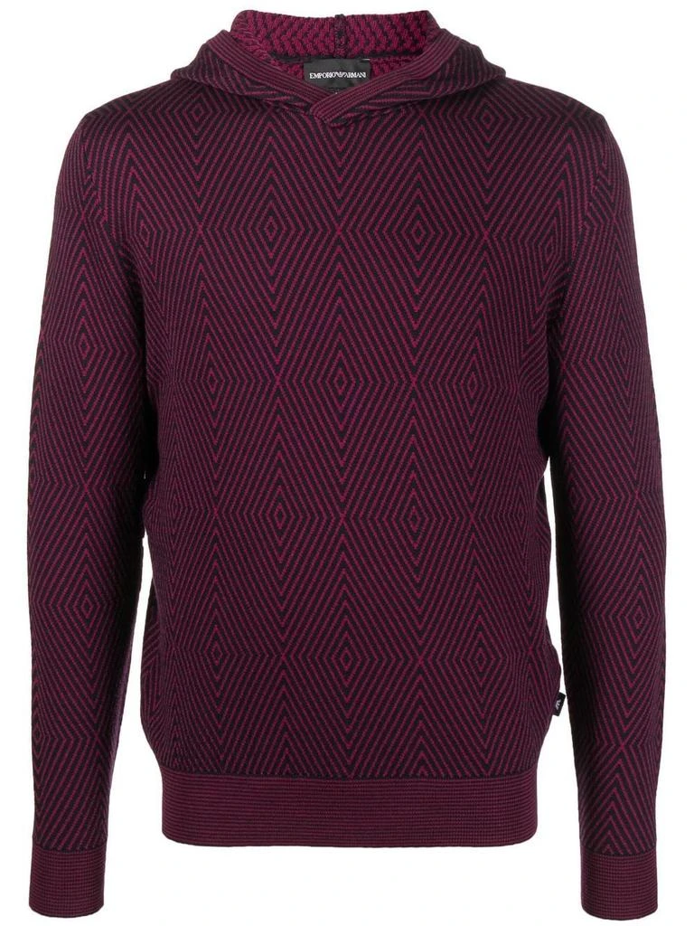 商品Emporio Armani|EMPORIO ARMANI - Wool Hoodie,价格¥888,第1张图片