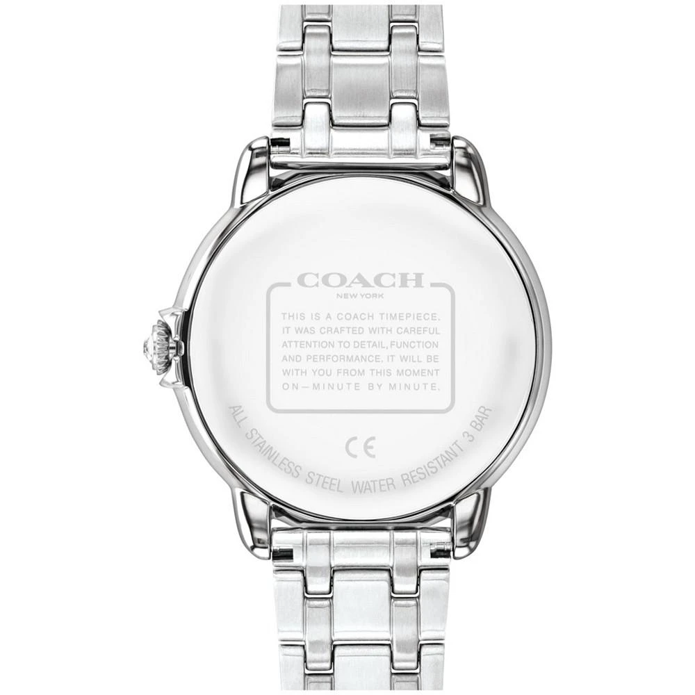 商品Coach|Women's Arden Silver-Tone Stainless Steel Bracelet Watch,价格¥1656,第3张图片详细描述