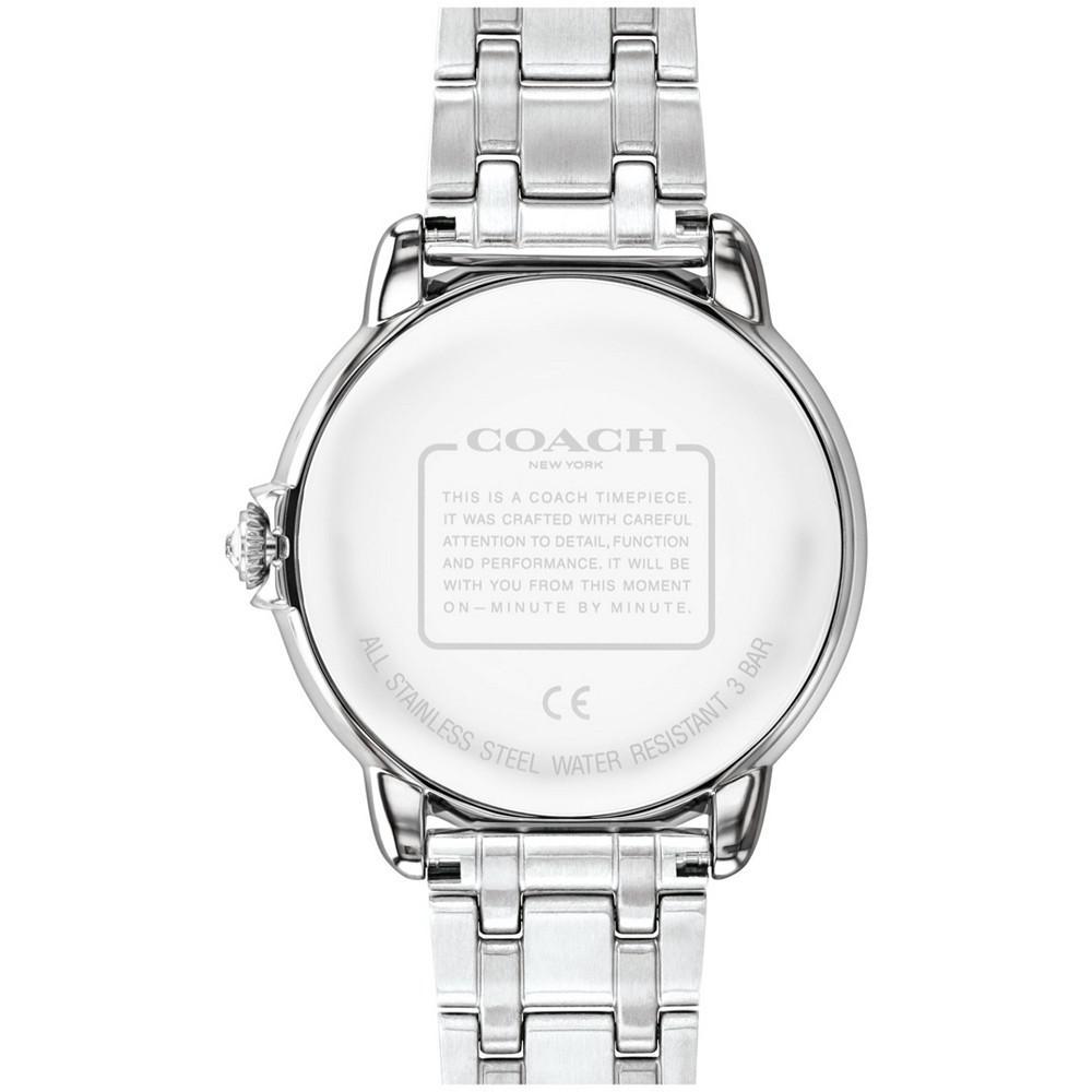商品Coach|Women's Arden Silver-Tone Stainless Steel Bracelet Watch,价格¥1515,第5张图片详细描述