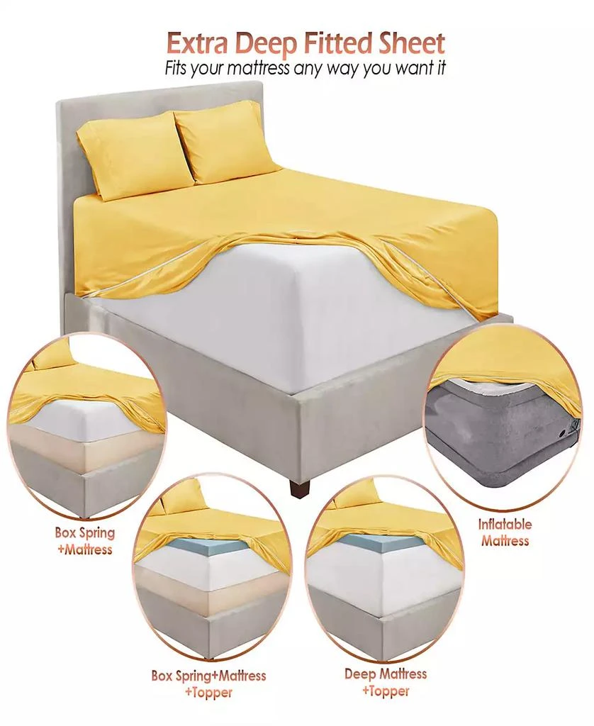 商品Nestl|Extra Deep Pocket 4-Pc. Sheet Set, Twin XL,价格¥445,第4张图片详细描述