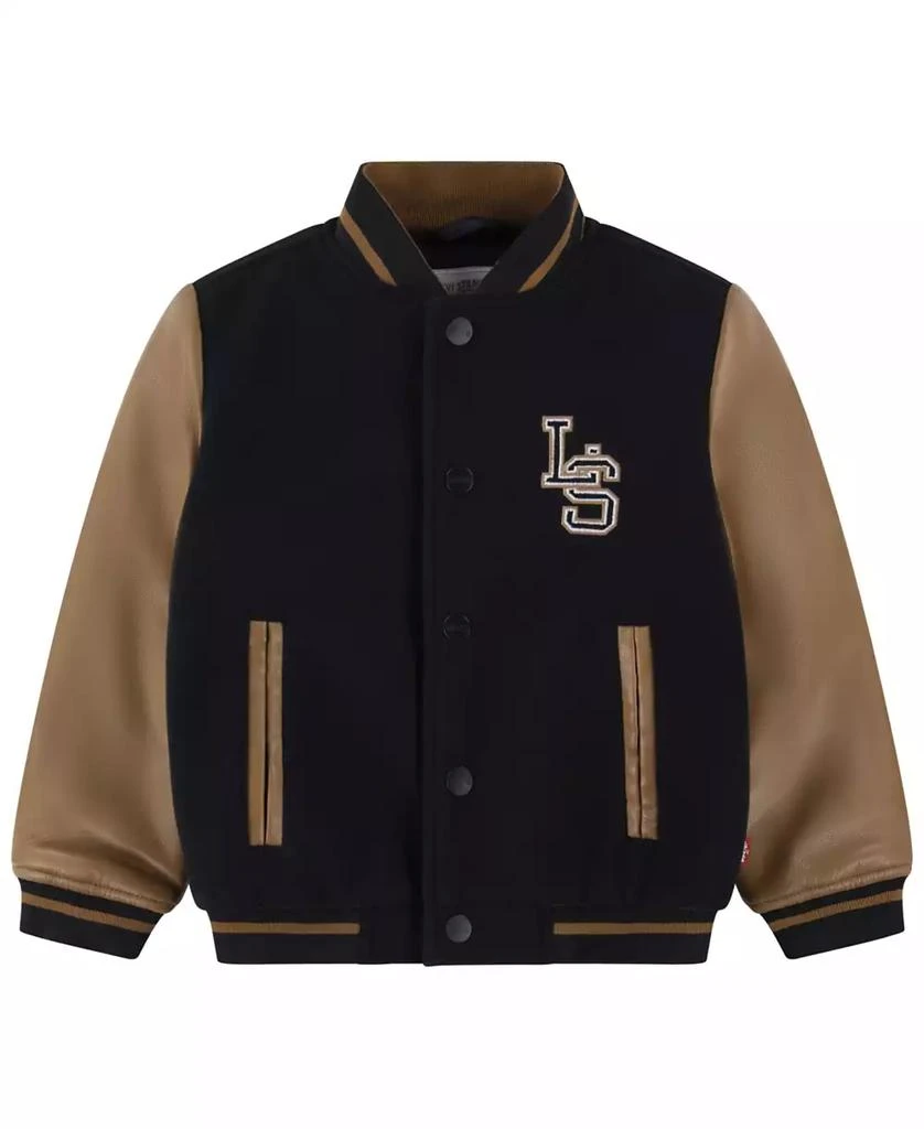 商品Levi's|Toddler and Little Boys Chenille Patch Varsity Jacket,价格¥675,第1张图片