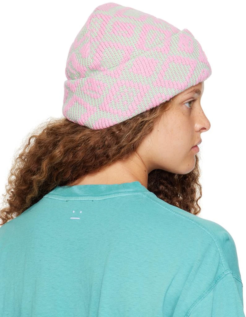 商品Acne Studios|Pink & Green Tiles Beanie,价格¥589,第3张图片详细描述