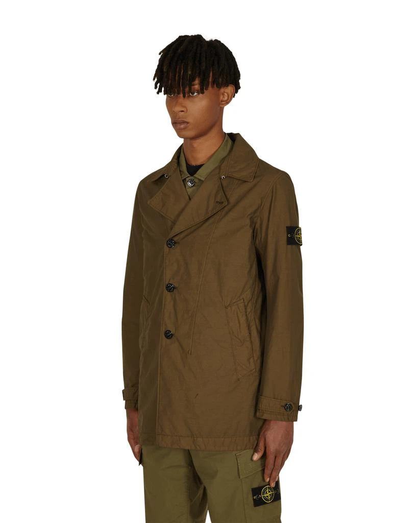 商品Stone Island|Naslan Light Watro Trench Coat Green,价格¥3127,第2张图片详细描述