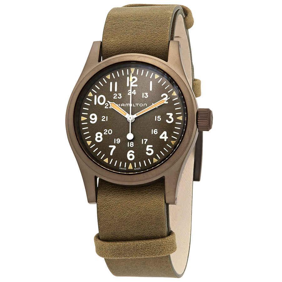 商品Hamilton|Khaki Field Mechanical Mens Watch H69449861,价格¥2767,第1张图片