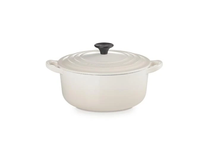 商品Le Creuset|Cocotte ronde 20cm en fonte émaillée meringue,价格¥1579,第1张图片