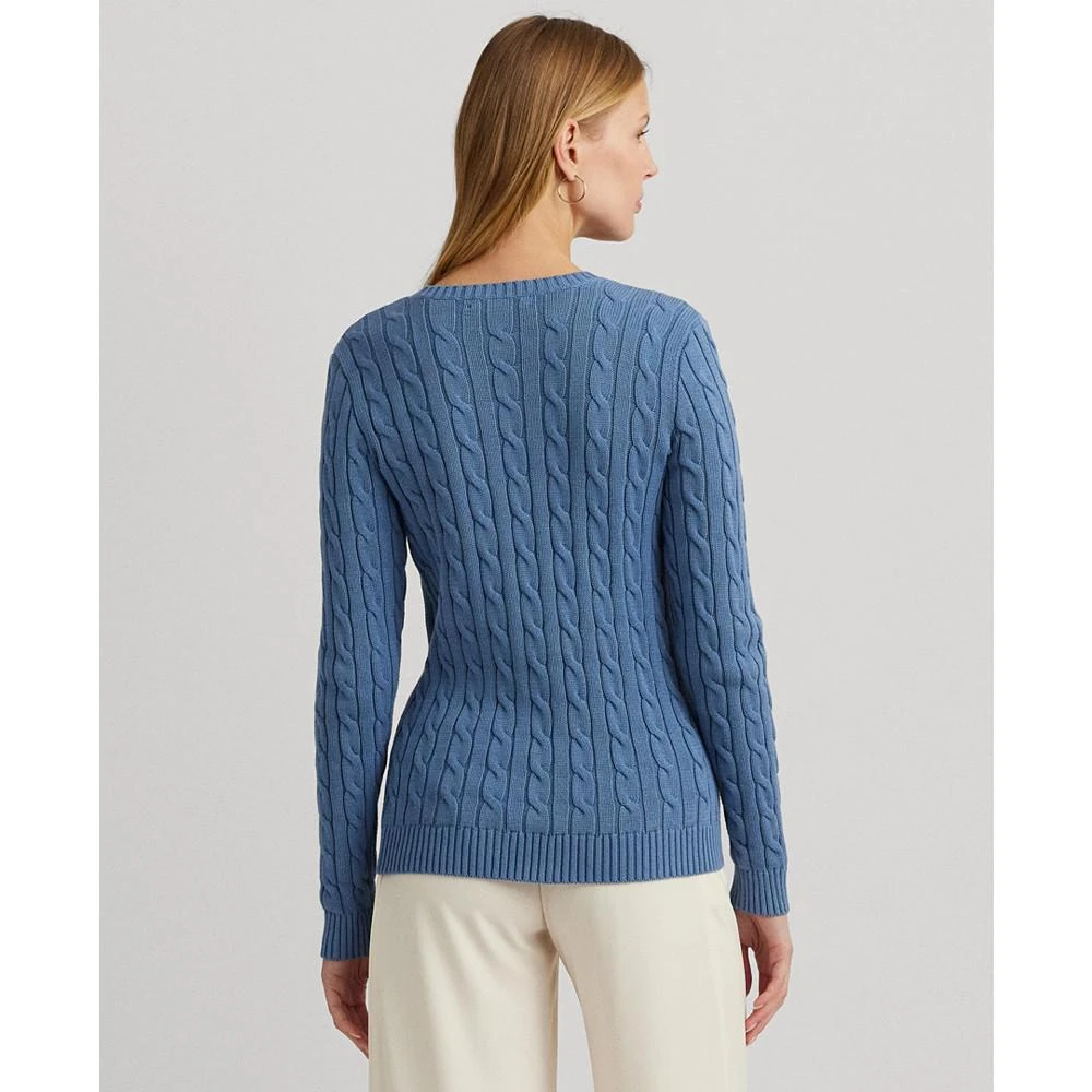 商品Ralph Lauren|Women's Cotton Cable-Knit Sweater,价格¥1086,第2张图片详细描述