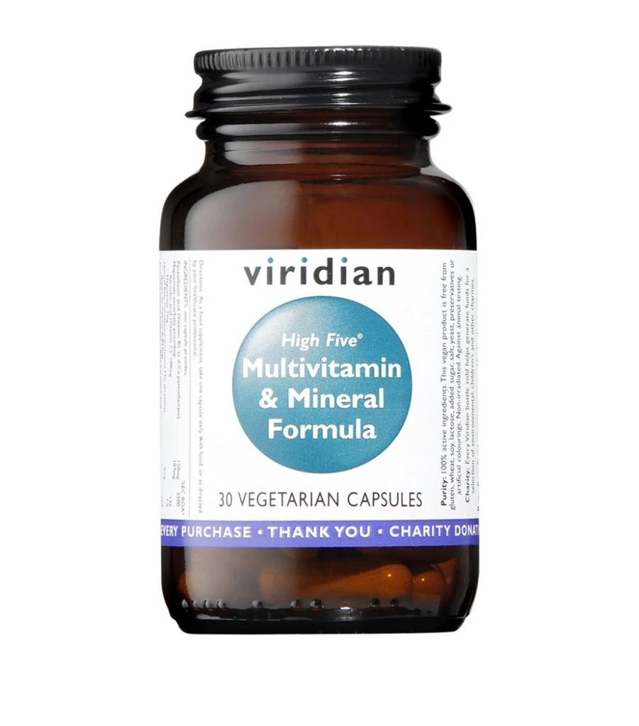 商品Viridian|High Five Multivitamin and Mineral Formula (30 Capsules),价格¥113,第1张图片