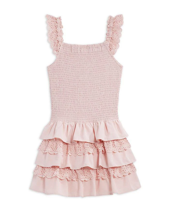 商品AQUA|Girls' Sleeveless Smocked Dress, Little Kid, Big Kid - 100% Exclusive,价格¥583,第2张图片详细描述