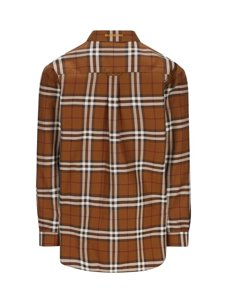 商品Burberry|Burberry Checked Long-Sleeved Shirt,价格¥4010,第2张图片详细描述