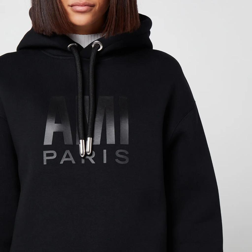 商品AMI|AMI Women's Paris Pullover Hoodie - Black,价格¥1265,第5张图片详细描述