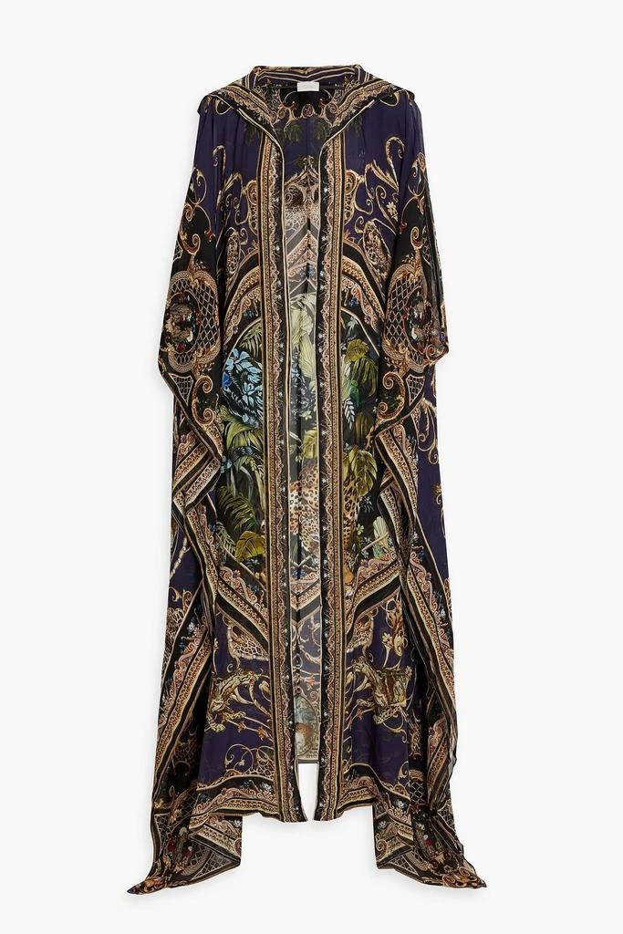 商品Camilla|Embellished printed silk-chiffon hooded kaftan,价格¥3374,第1张图片