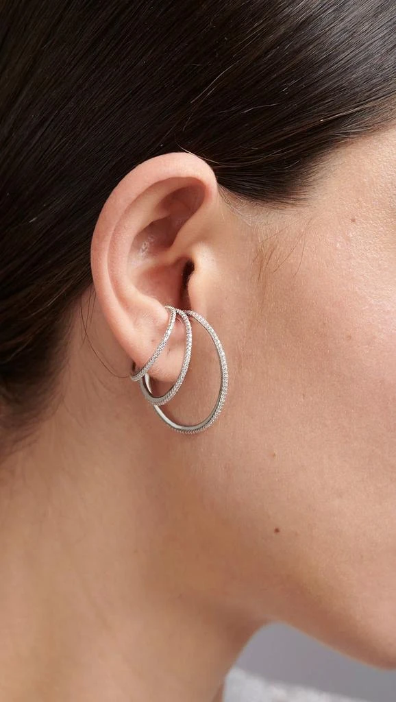 商品FEDERICA TOSI|Ear cuff jade silver,价格¥646,第3张图片详细描述