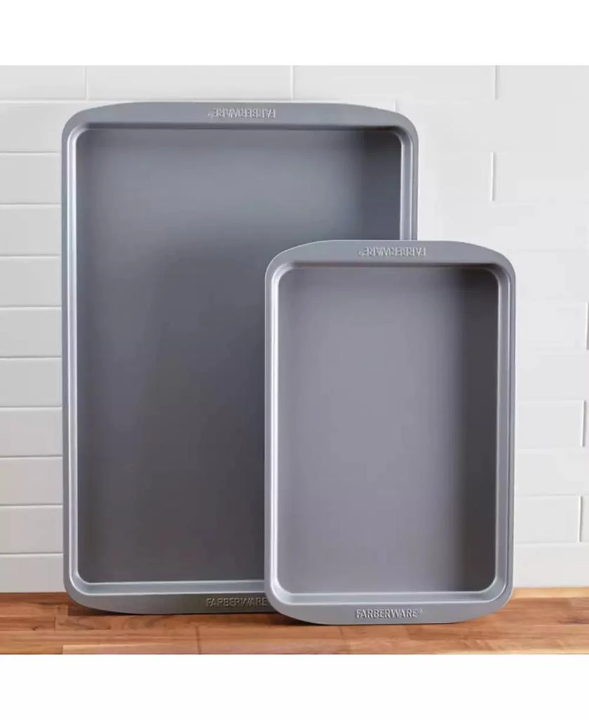 商品Farberware|SmartBrown Nonstick Bakeware Sheet Pans, Set of 2,价格¥297,第2张图片详细描述