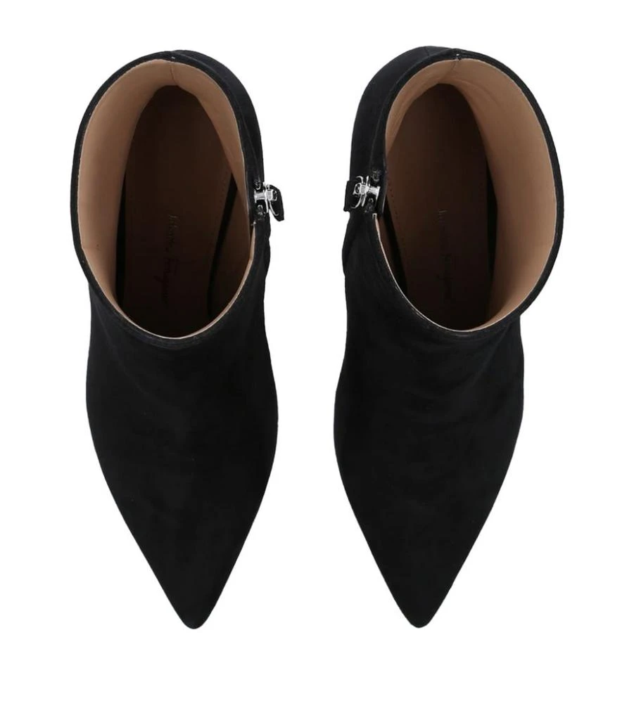 商品Salvatore Ferragamo|Suede Imogen Ankle Boots 70,价格¥7639,第4张图片详细描述
