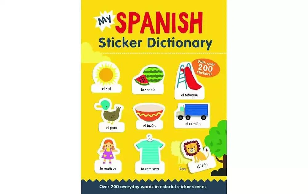 商品Barnes & Noble|My Spanish Sticker Dictionary- Over 200 everyday words in colorful sticker scenes by Catherine Bruzzone,价格¥74,第1张图片