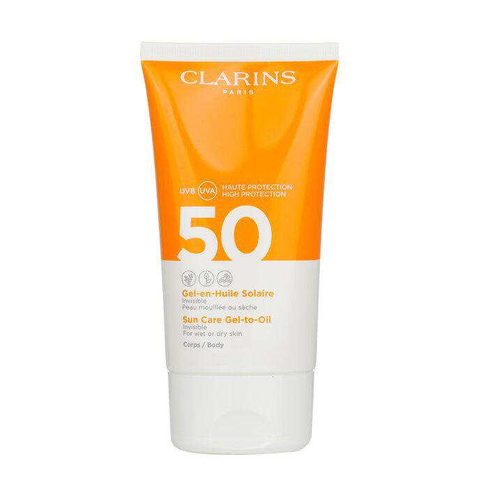 Clarins 胶转油身体防晒乳SPF50 - 适合湿润或干燥肌肤 150ml/5.3oz商品第1张图片规格展示