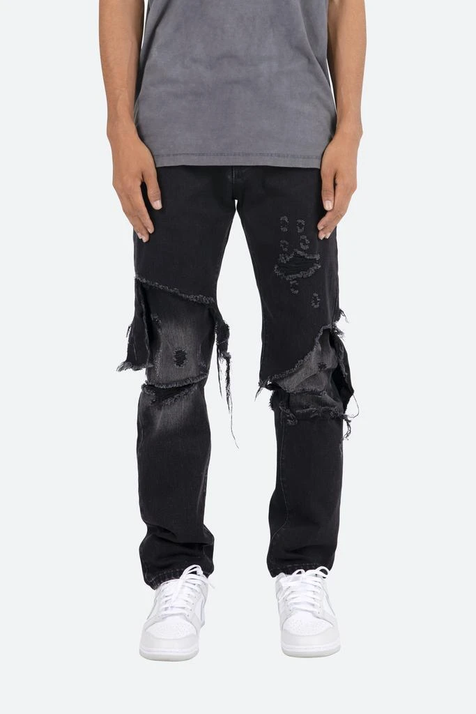 商品MNML|D264 Layered Straight Denim - Black/Black,价格¥543,第1张图片