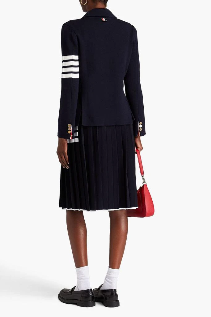 商品Thom Browne|Double-breasted striped wool-blend blazer,价格¥6762,第3张图片详细描述