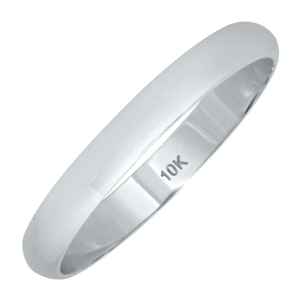 商品SSELECTS|2Mm Domed Wedding Band In 10K White Gold,价格¥675,第3张图片详细描述