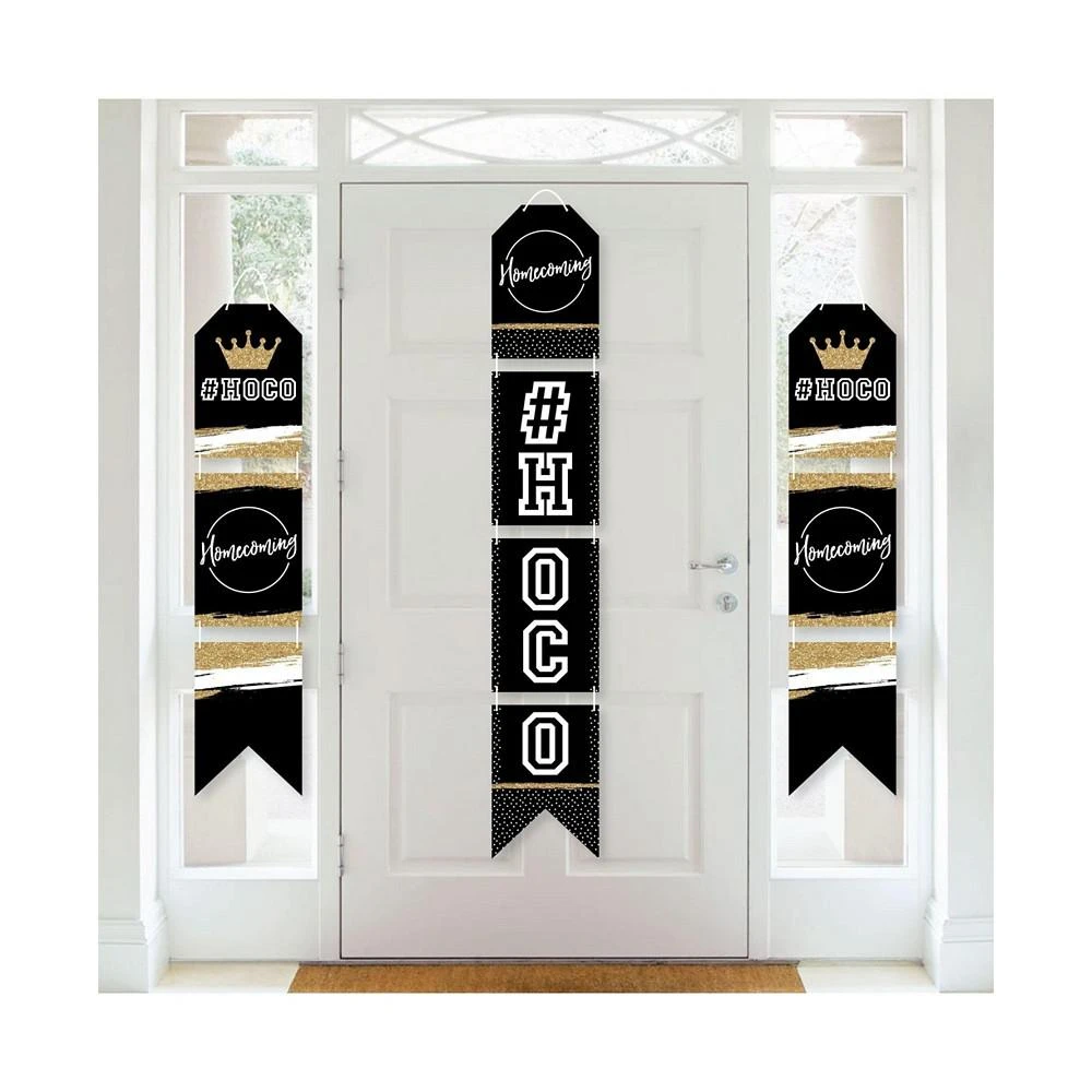 商品Big Dot of Happiness|HOCO Dance - Hanging Vertical Paper Door Banners - Homecoming  Indoor Door Decor,价格¥157,第1张图片