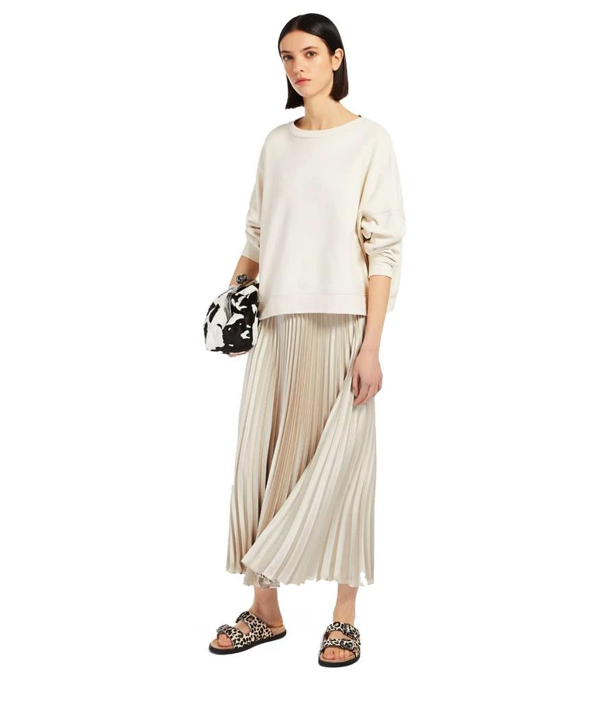 商品Weekend Max Mara|Weekend Max Mara Max Mara Weekend Gavino Champagne Pleated Skirt,价格¥2030,第2张图片详细描述