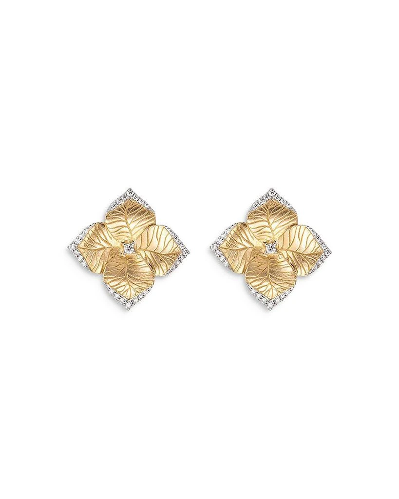 商品Piranesi|18K Yellow Gold Large Oro Fiore Earrings with Diamonds, 0.42 ct. t.w.,价格¥28475,第1张图片