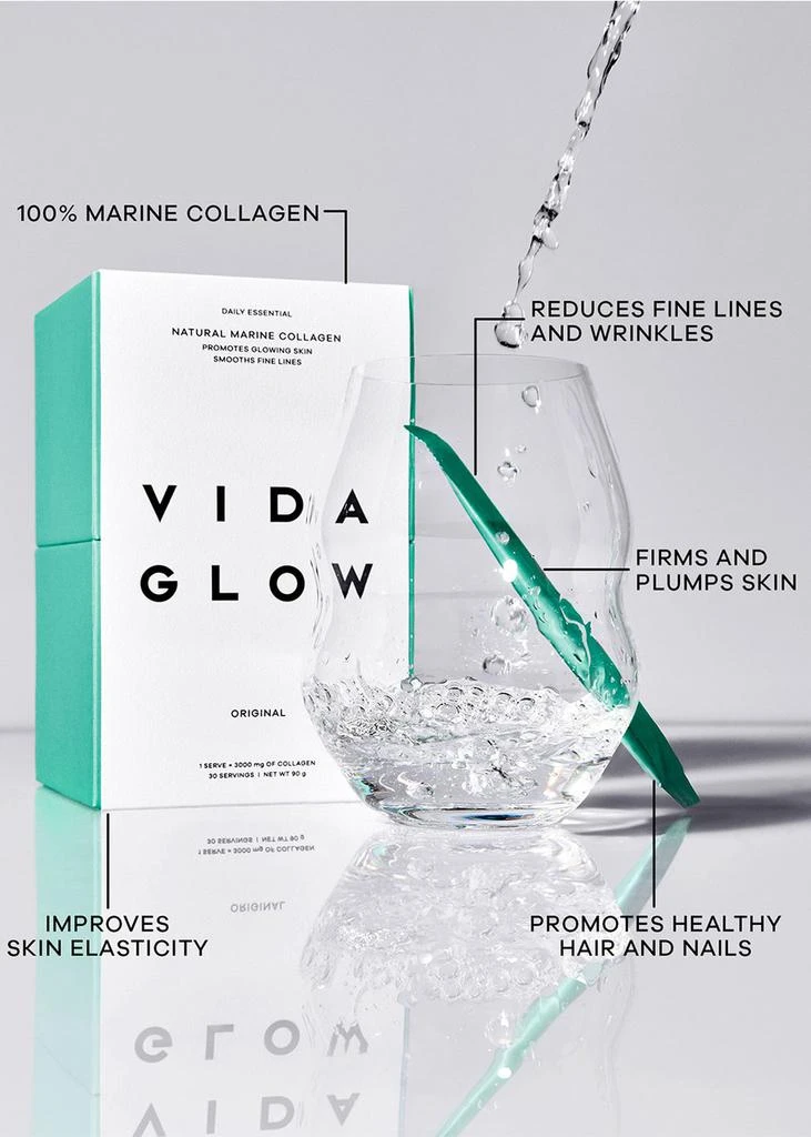 商品Vida Glow|Natural Marine Collagen Sachets Mango,价格¥418,第4张图片详细描述