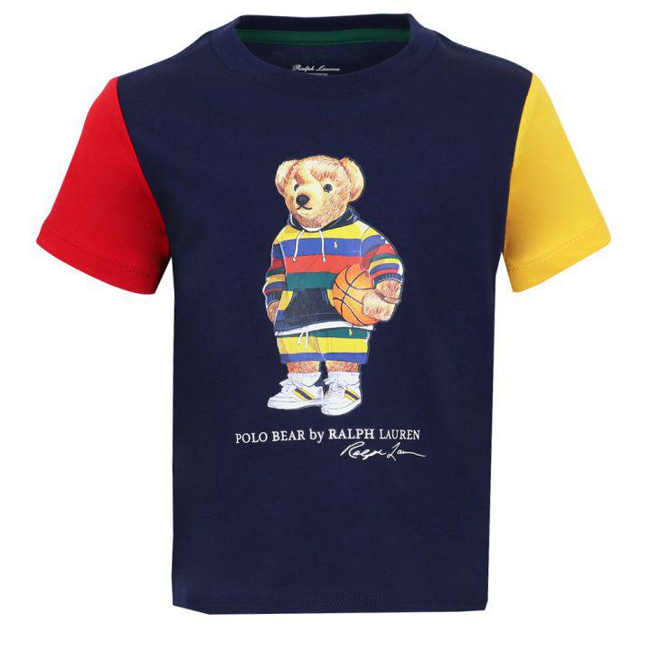 Multicoloured Polo Bear Motif T Shirt & Shorts Set商品第2张图片规格展示