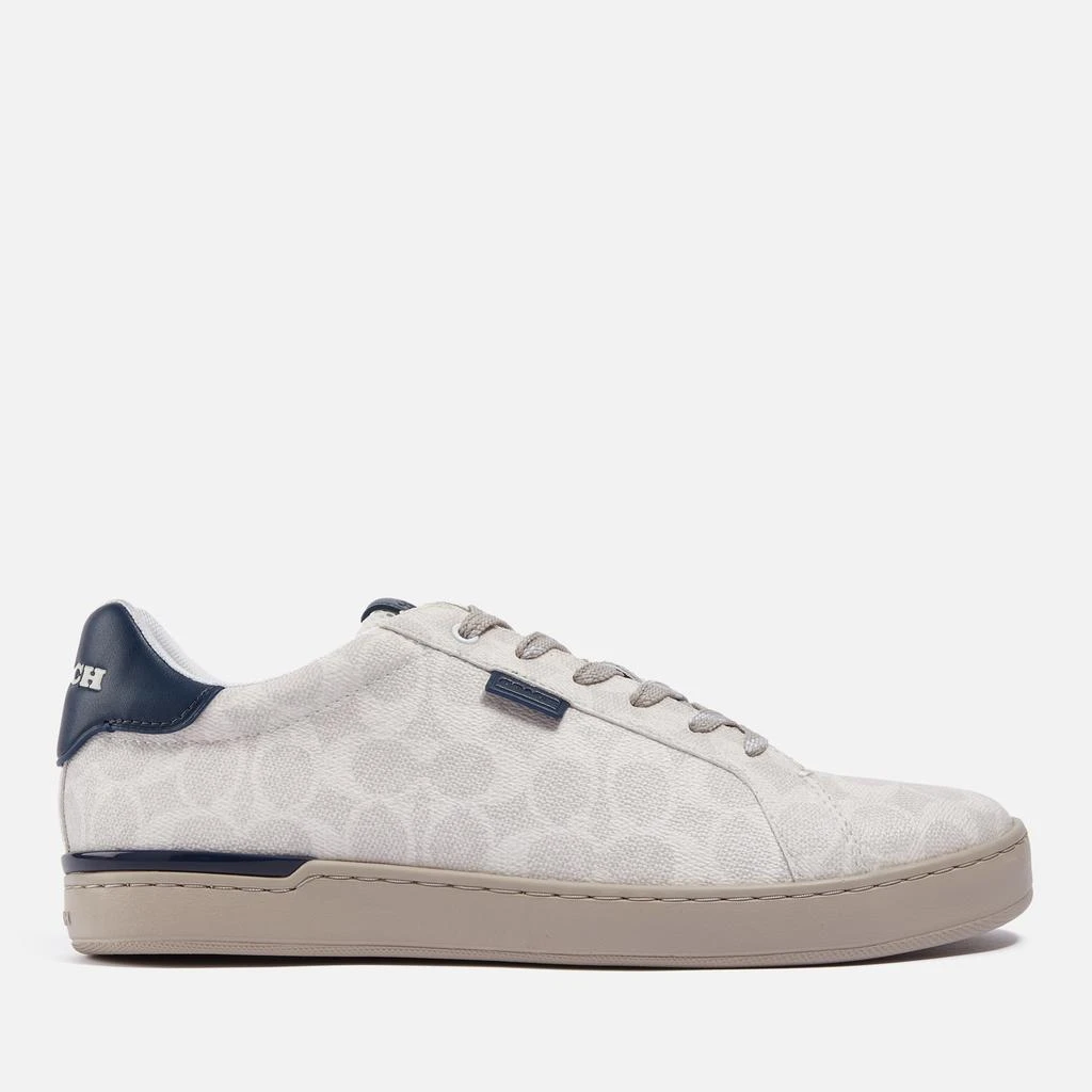 商品Coach|Coach Men's Lowline Signature Cupsole Coated-Canvas Trainers,价格¥928,第1张图片