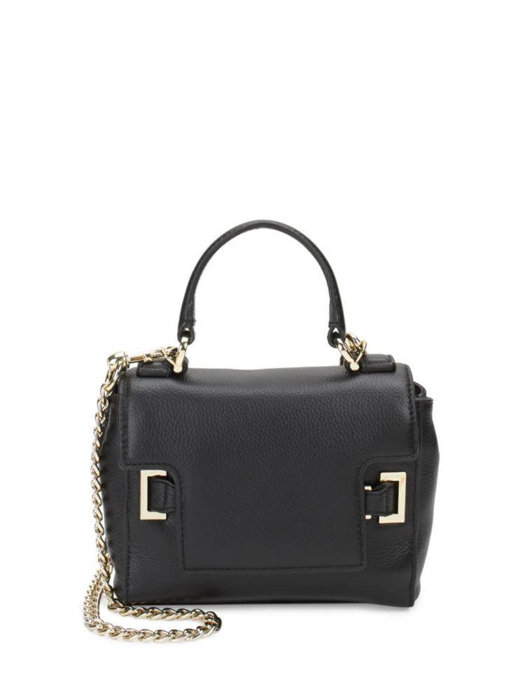 商品Moschino|Flap Top Handle Leather Bag,价格¥1101,第1张图片
