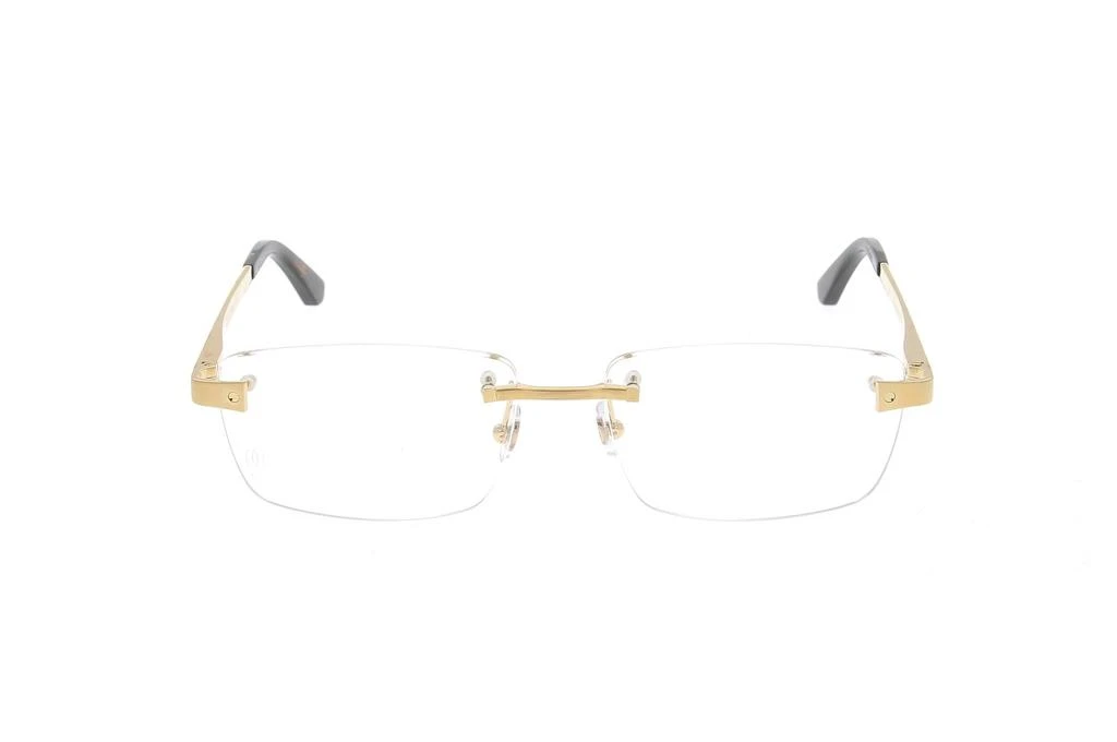 商品Cartier|Cartier Rectangular Rimless Glasses,价格¥5822,第1张图片