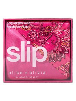 商品Slip|Alice Olivia Print Silk Hair Wrap,价格¥443,第1张图片