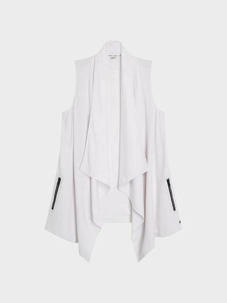 商品DKNY|Drape Front Vest,价格¥219,第1张图片