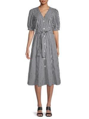 商品Tommy Hilfiger|Checked Belted Shirt Dress,价格¥293,第1张图片