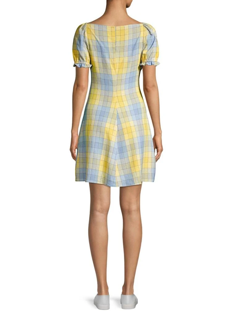 商品Staud|Sur Plaid Cotton Dress,价格¥632,第3张图片详细描述