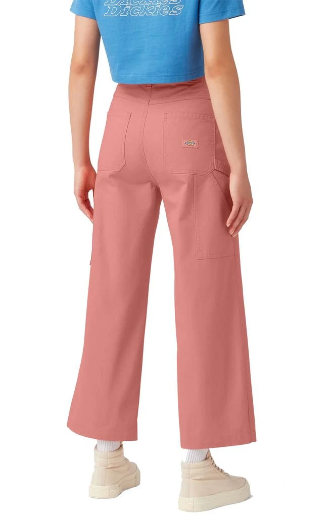 商品DICKIES|(FPR04S2R) Cropped Carpenter Pants - Stonewashed Rosette,价格¥285-¥291,第4张图片详细描述