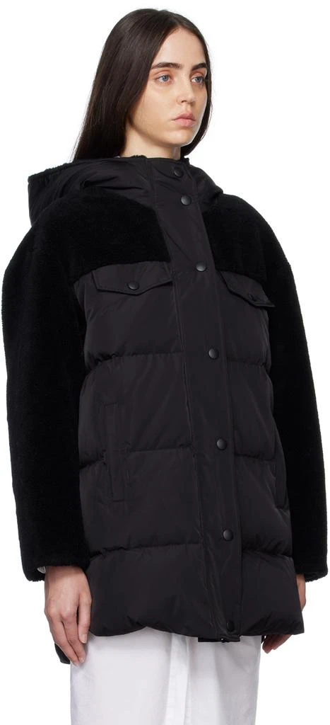 商品Yves Salomon|Black Hooded Down Jacket,价格¥2653,第2张图片详细描述