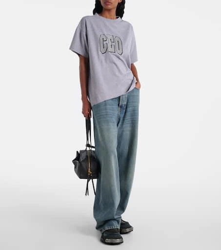 商品Balenciaga|CEO Team cotton jersey T-shirt,价格¥5429,第2张图片详细描述