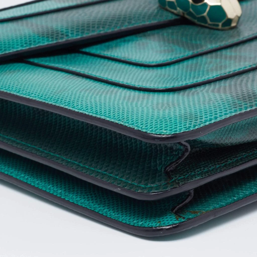 Bvlgari Green/Black Karung Medium Serpenti Forever Shoulder Bag 商品