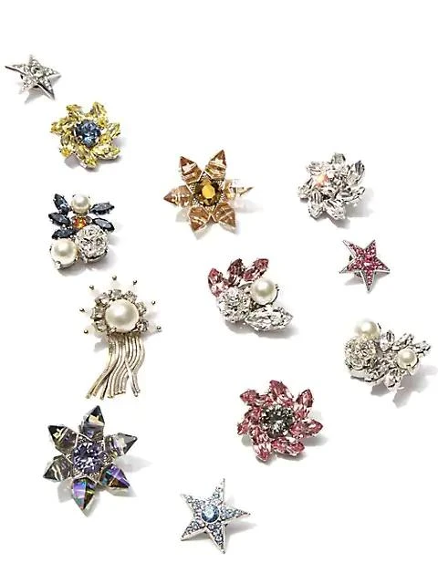 商品Jimmy Choo|Fleur Crystal Shoe Charm,价格¥380,第3张图片详细描述