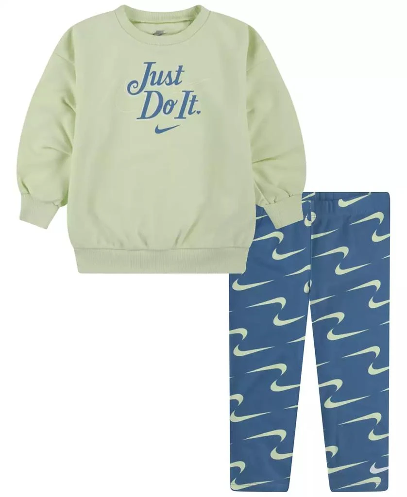 商品NIKE|Toddler Girls 2-Pc. New Impression Graphic Sweatshirt & Leggings Set,价格¥178,第1张图片