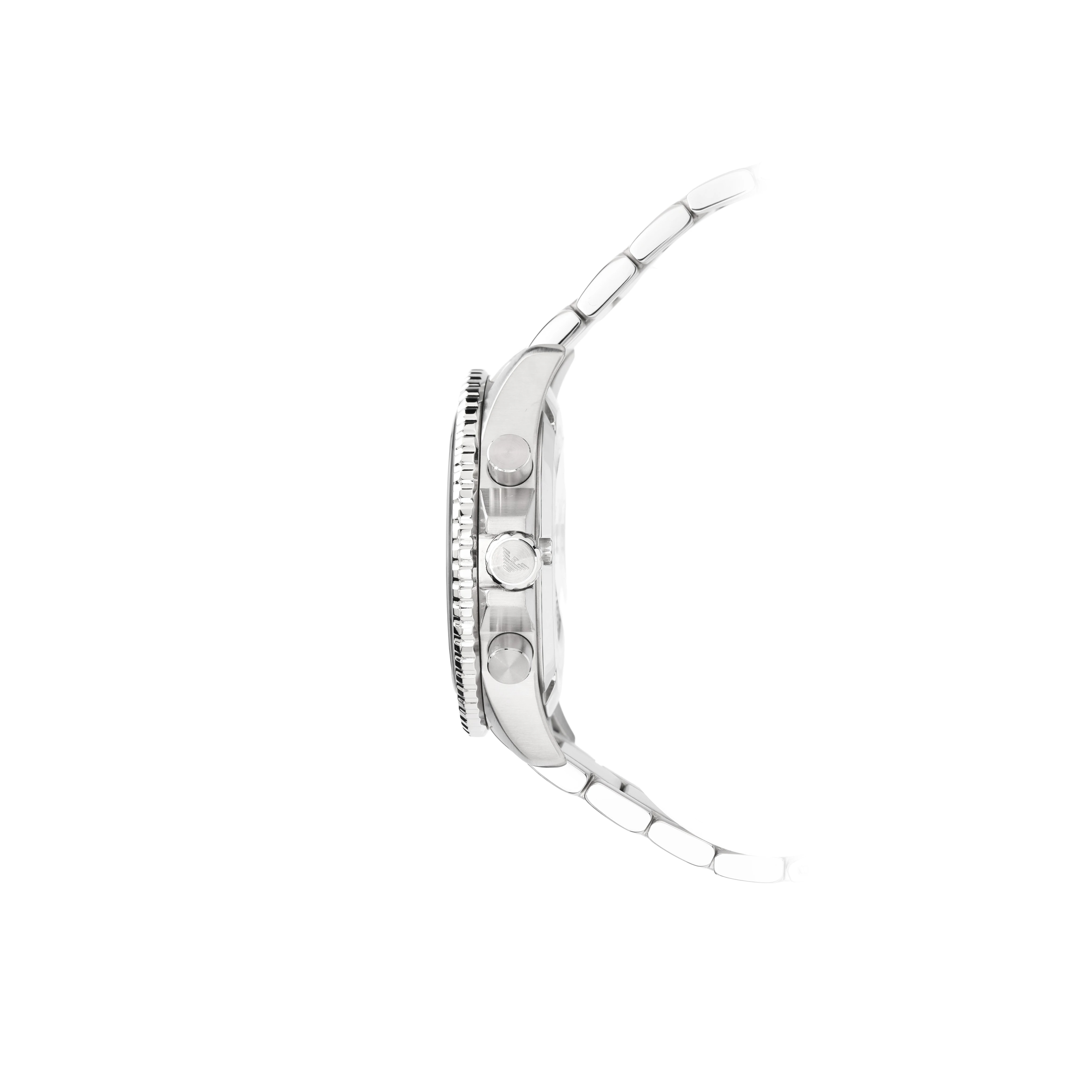 商品[国内直发] Emporio Armani|阿玛尼 腕表 石英机芯 不锈钢表带 43mm 绿色表盘 男表 阿玛尼绿水鬼多功能三眼计时,价格¥2393,第8张图片详细描述