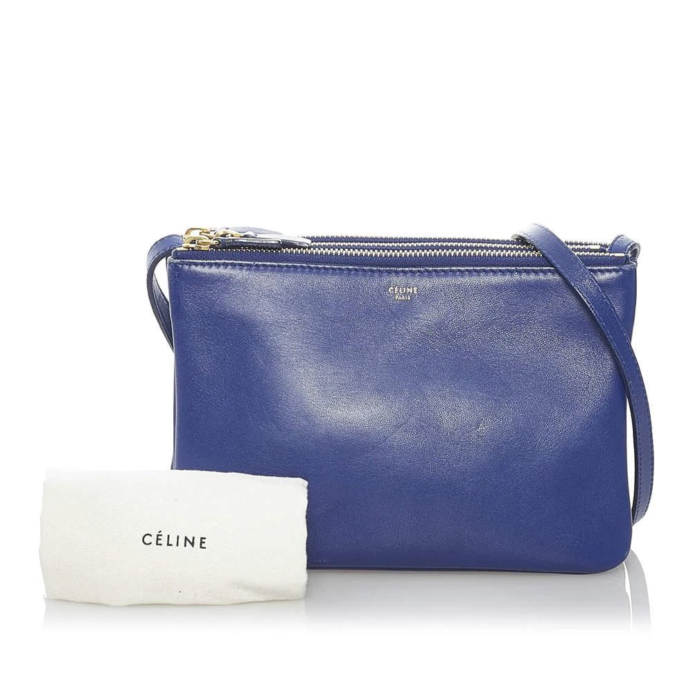 Celine Blue Trio Leather Crossbody Bag 商品