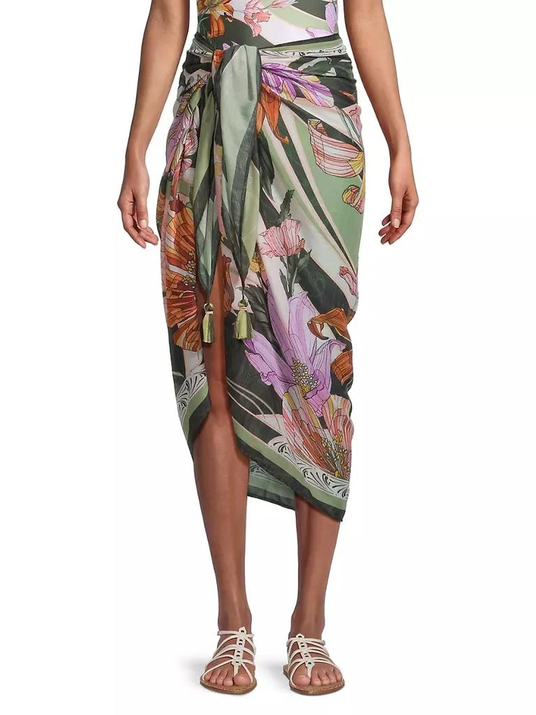 商品Agua Bendita|Marine Vitreo Floral Pareo,价格¥975,第3张图片详细描述