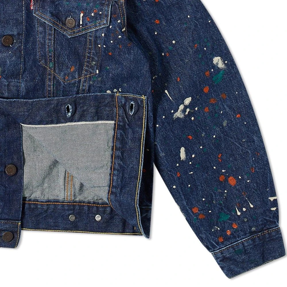 商品Levi's|END. x Levi'sÂ® 'Painted' Selvedge Trucker Jacket,价格¥761,第2张图片详细描述